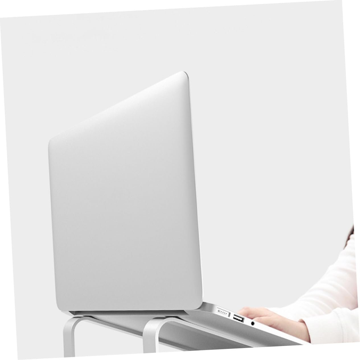 Підставка для ноутбука Vaguelly Aluminium Ергономічна Подвійна Арка Теплостійка Легка, фото №3