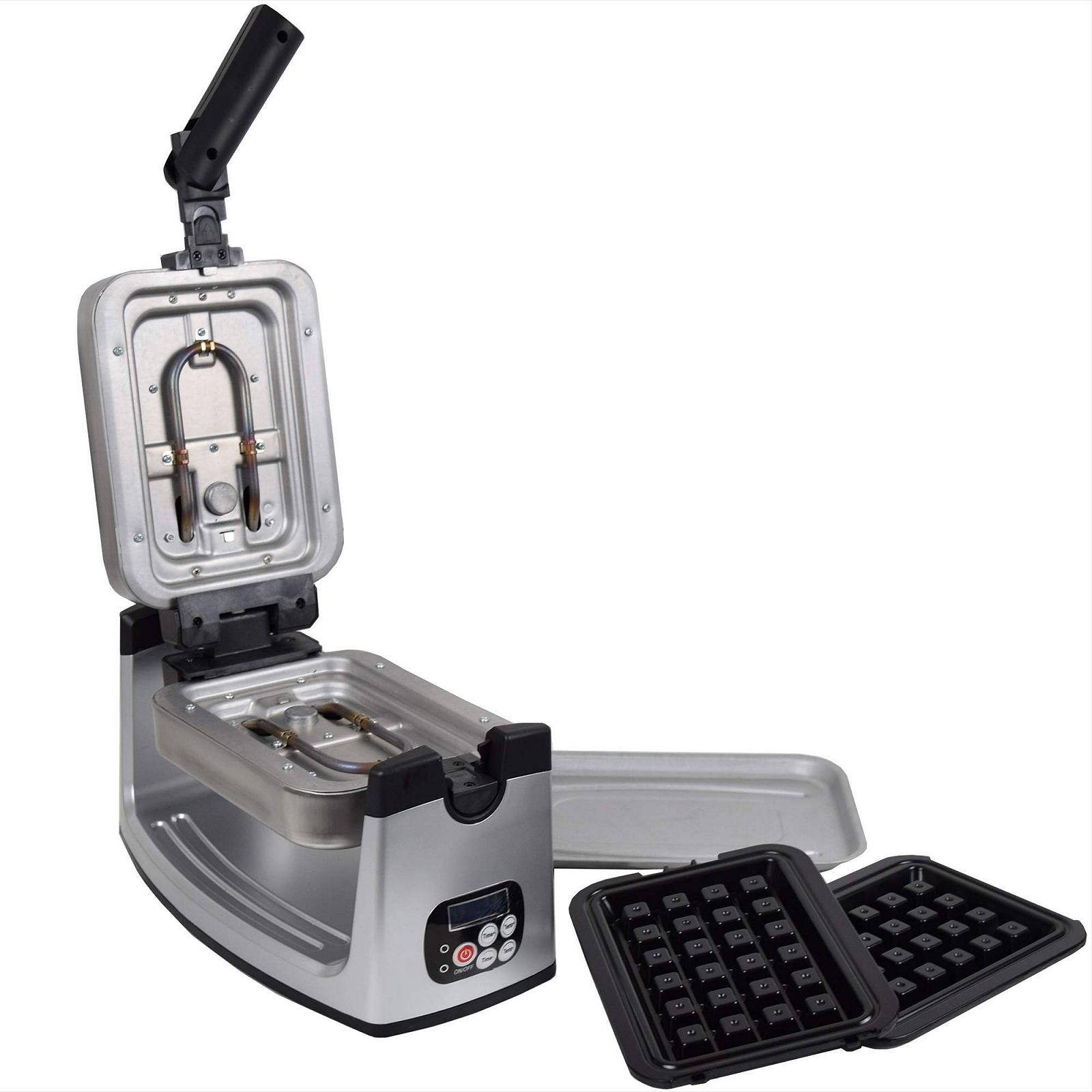 Вафельница Syntrox Germany Chef Maker 200 Degree rotatable Digital из нержавеющей стали, фото №8
