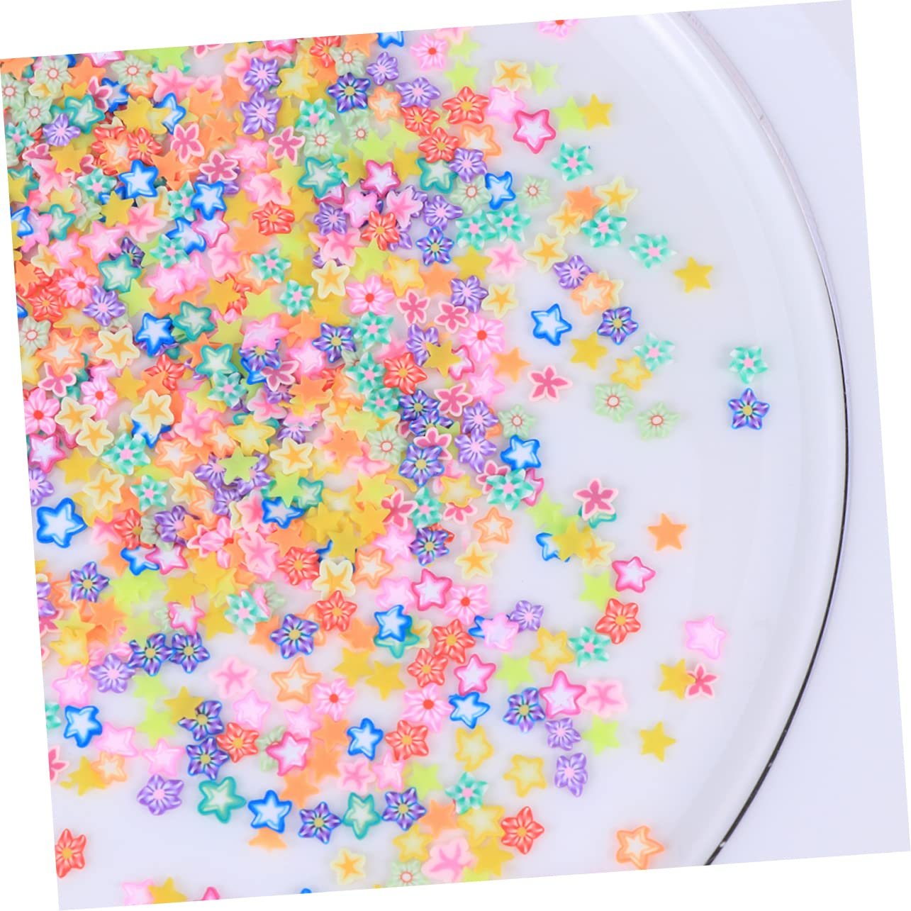 Стразы для ногтей FRCOLOR 2000 штук Полимерные диски Цветы Полимерные диски Мобильные аксессуары для телефонов DIY 3D Цветы для ногтей Наклейки для ногтей Смоляная подвеска Инструменты DIY для ногтей, фото №7