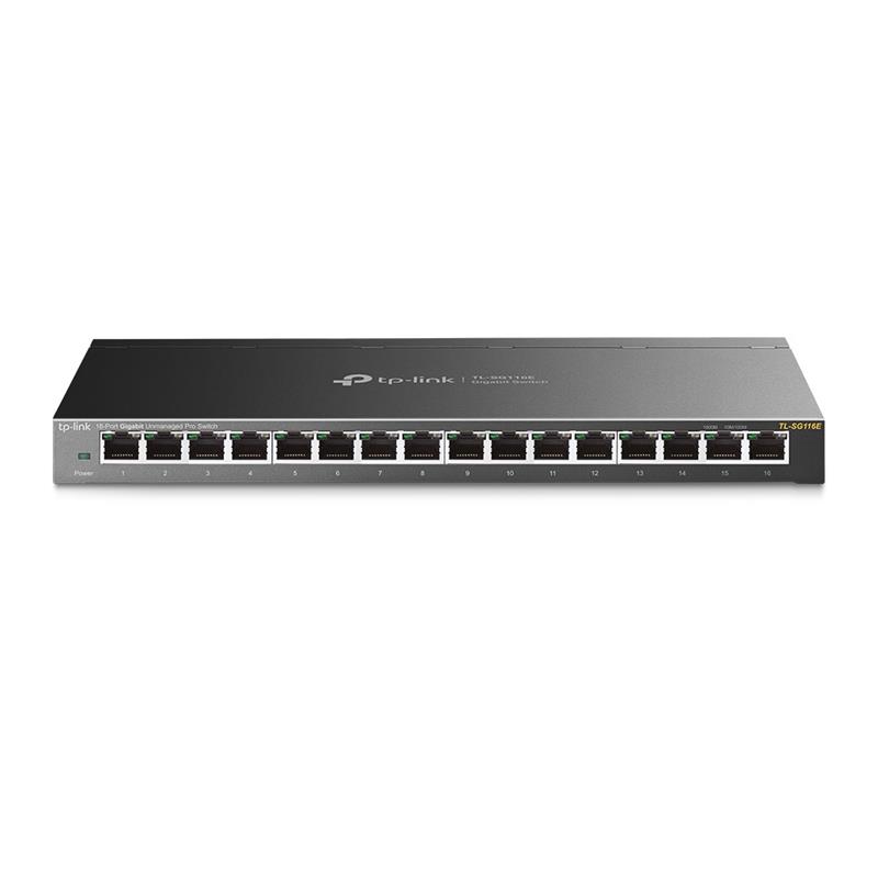Коммутатор TP-Link TL-SG116E 16xGE столовий метал easysmart, фото №2