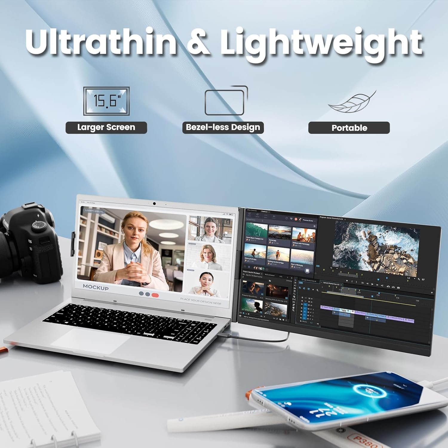 Монітор портативний 15.6" KEFEYA P5 Full HD IPS 60 Гц, фото №7