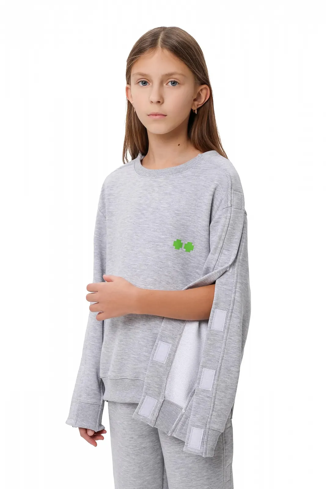 Адаптивный свитшот для девочки, фото №1