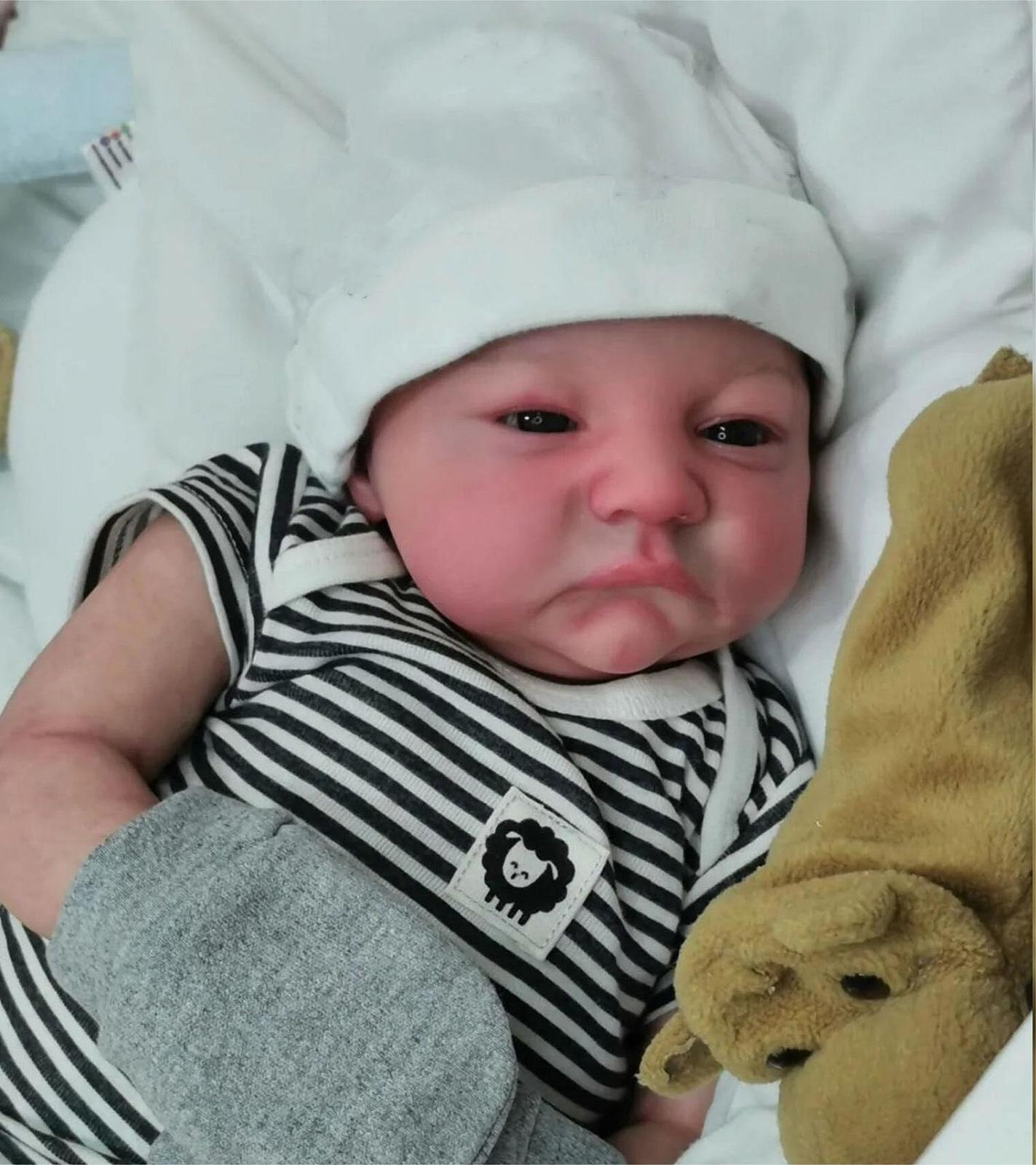 Лялька Zero pam Reborn Baby Full Silicone Lifelike 45 см Миюча  Хлопчик Реалістична, фото №2