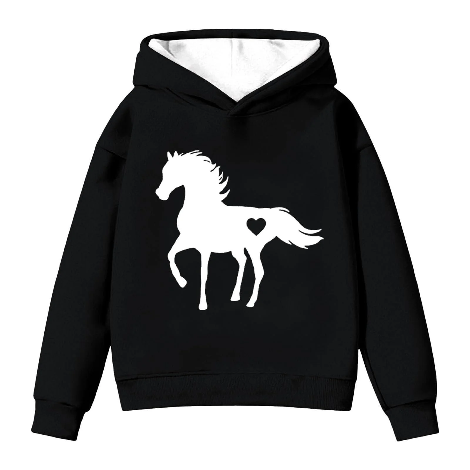 Худи Детский Худи для девочки-подростка Осенний худи на молнии Теплый свитшот с капюшоном, фото №1