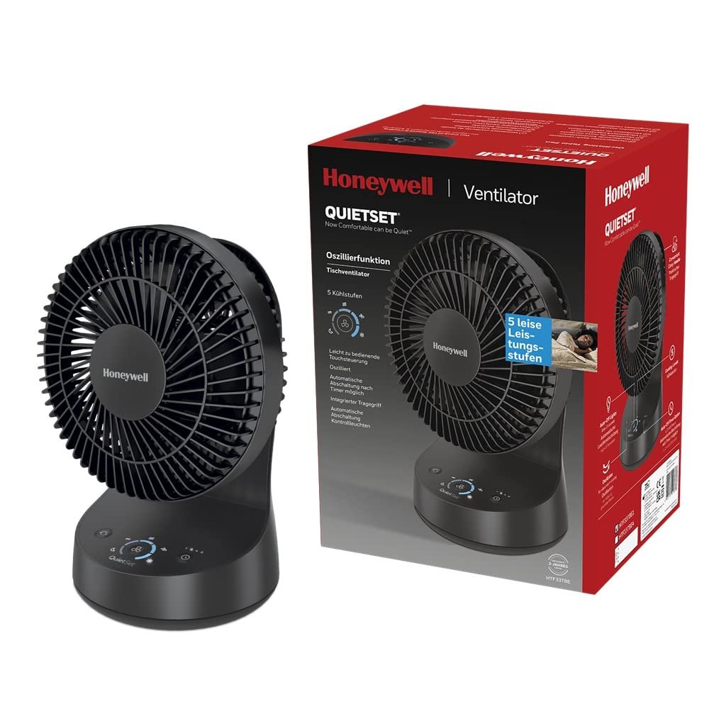 Вентилятор Настольный Honeywell QuietSet HTF337BE Черный, фото №1