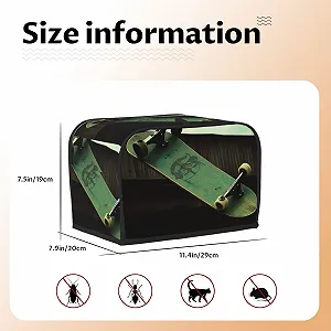 Чехол для тостера на 2 ломтика с двумя карманами Skateboard Пылезащитный чехол для кухни для небольшой духовки для хлеба цена на synthetic.ua - Фото 1 Чехол для тостера на 2 ломтика с двумя карманами Skateboard Пылезащитный чехол для кухни для небольшой духовки для хлеба synthetic.ua - Фото 1