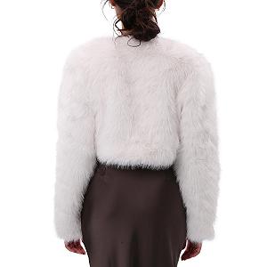 Коротка куртка зі штучного хутра synthetic.ua - Фото 1