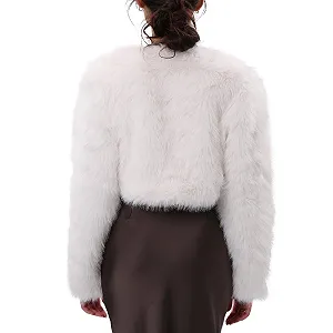 Короткая куртка из искусственного меха synthetic.ua - Фото 1