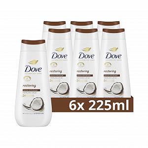 Гель для душу Dove Advanced Care Restoring з кокосовою олією та екстрактом мигдалю 225 мл 6 шт - Фото 1