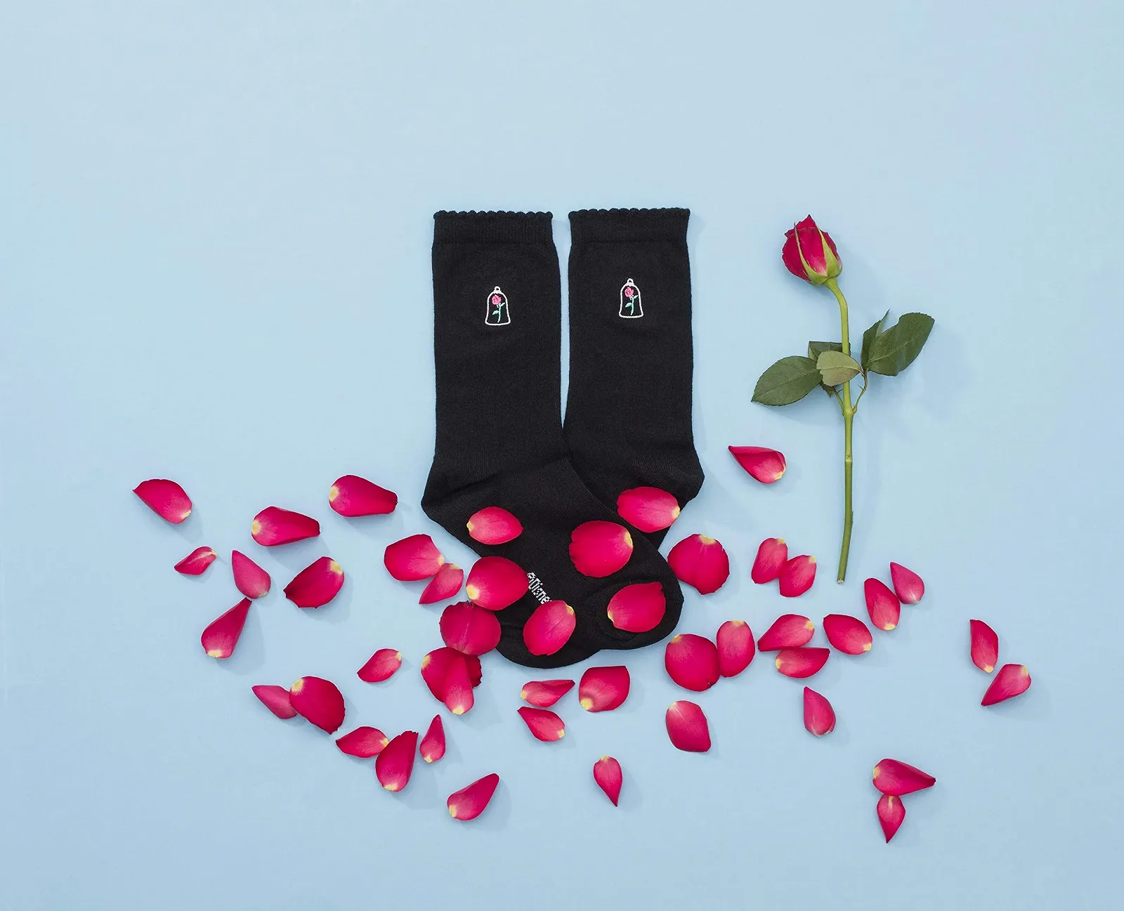 Женские носки SockShop 3 пары Princess с вышивкой, хлопок, фото №2