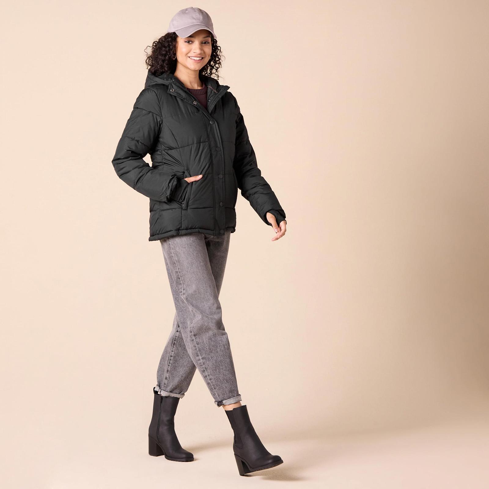 Куртка пухова Amazon Essentials З капюшоном стьобана, фото №5