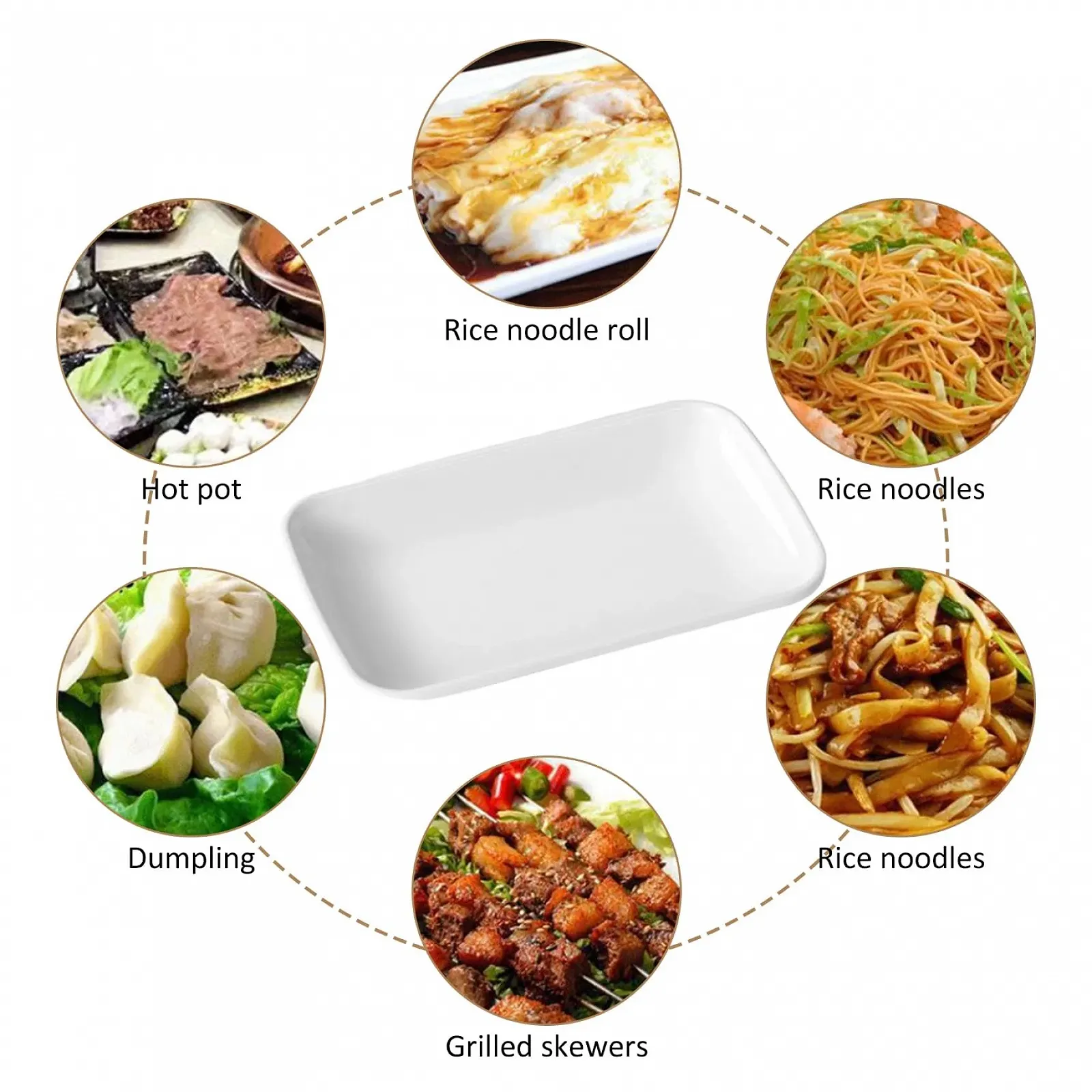 Форми для запікання Набір 6 шт. Прямокутні Меламін 19,1 x 11,9 x 2 см, фото №6