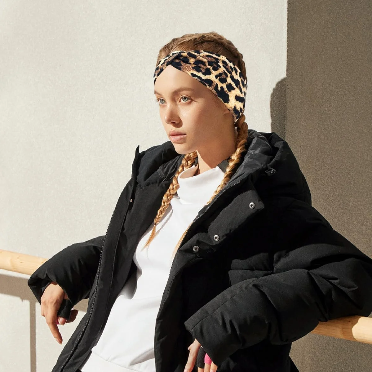 Пов'язка на голову Еластична широка М'яка, фото №6