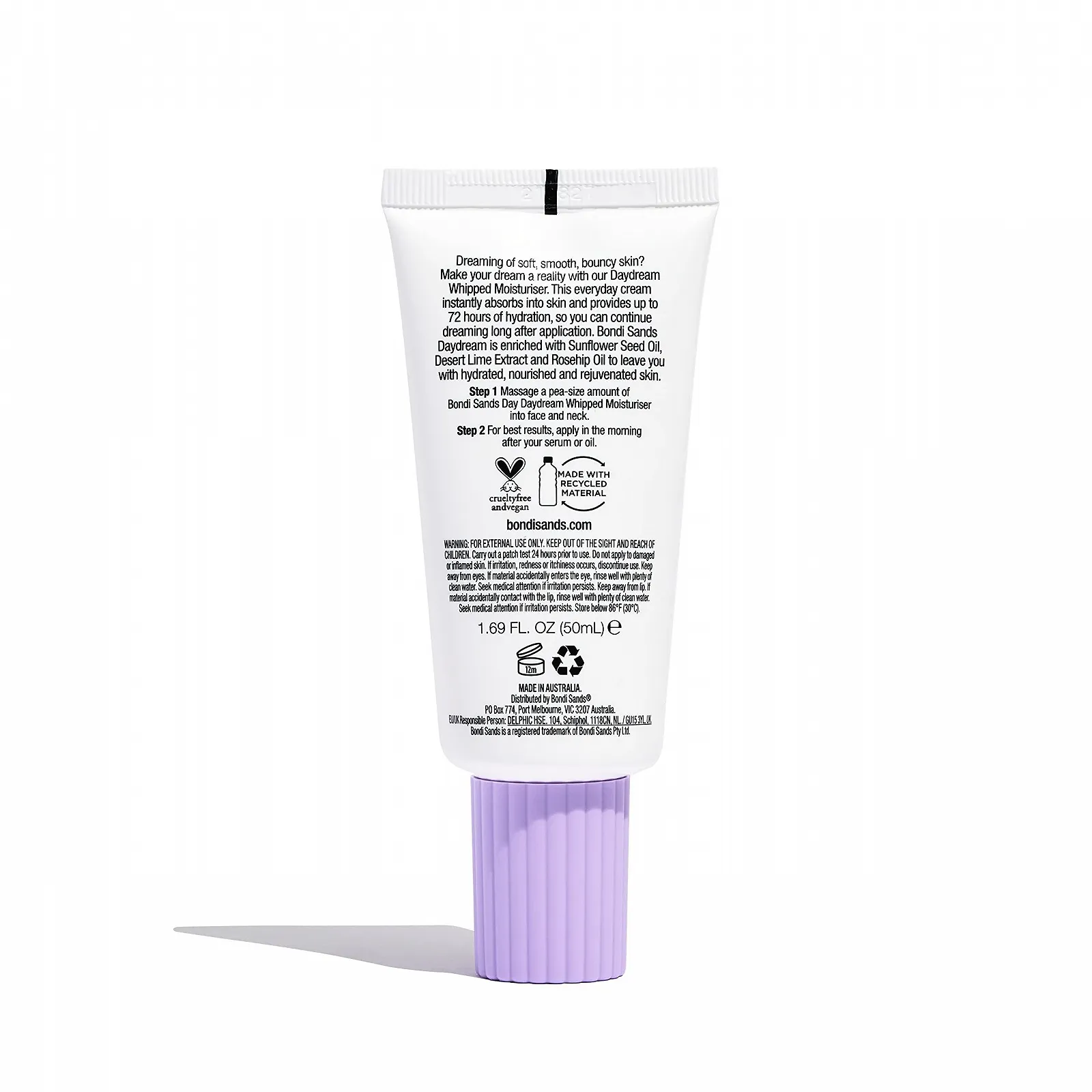 Денний крем для обличчя Bondi Sands Daydream Whipped Moisturiser з омега-3 жирними кислотами та вітаміном C для чутливої шкіри 50 мл (упаковка з 2 шт), фото №2 Денний крем для обличчя Bondi Sands Daydream Whipped Moisturiser з омега-3 жирними кислотами та вітаміном C для чутливої шкіри 50 мл (упаковка з 2 шт), фото №2