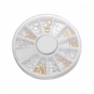 Стразы для ногтей COHEALI 1 шт 12 Бриллиант AB Стразы для ногтей DIY Аксессуары для ногтей Украшения для ногтей Металл - Фото 1