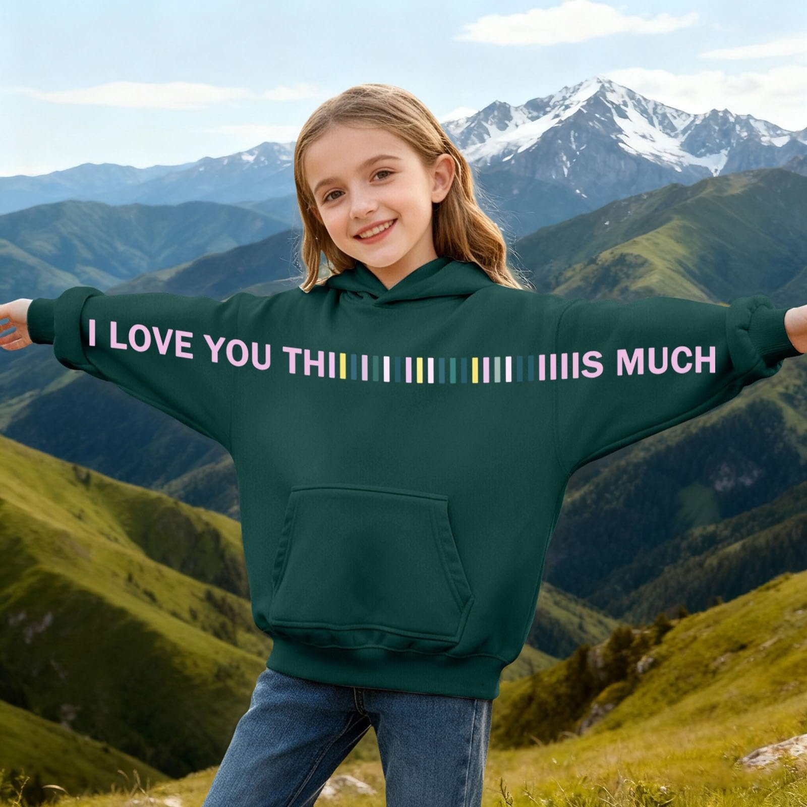 Худі R Модель 134 з принтом на кишені, фото №3