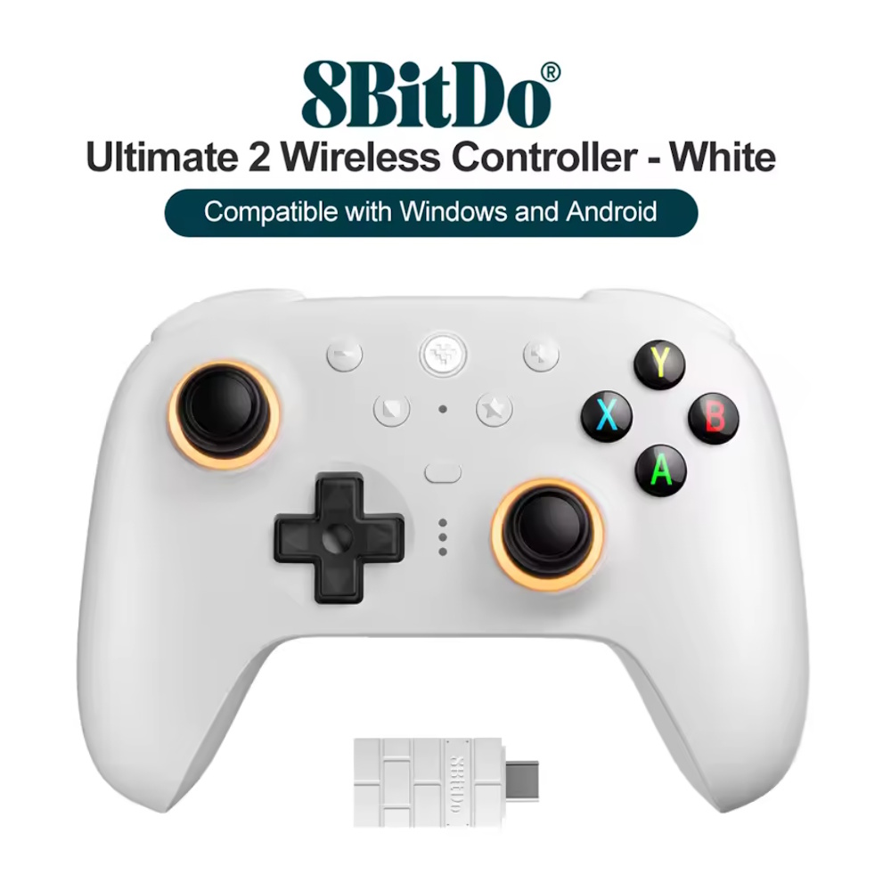 Геймпад 8Bitdo Ultimate 2 Windows/Android TMR White + Док-станция, фото №2