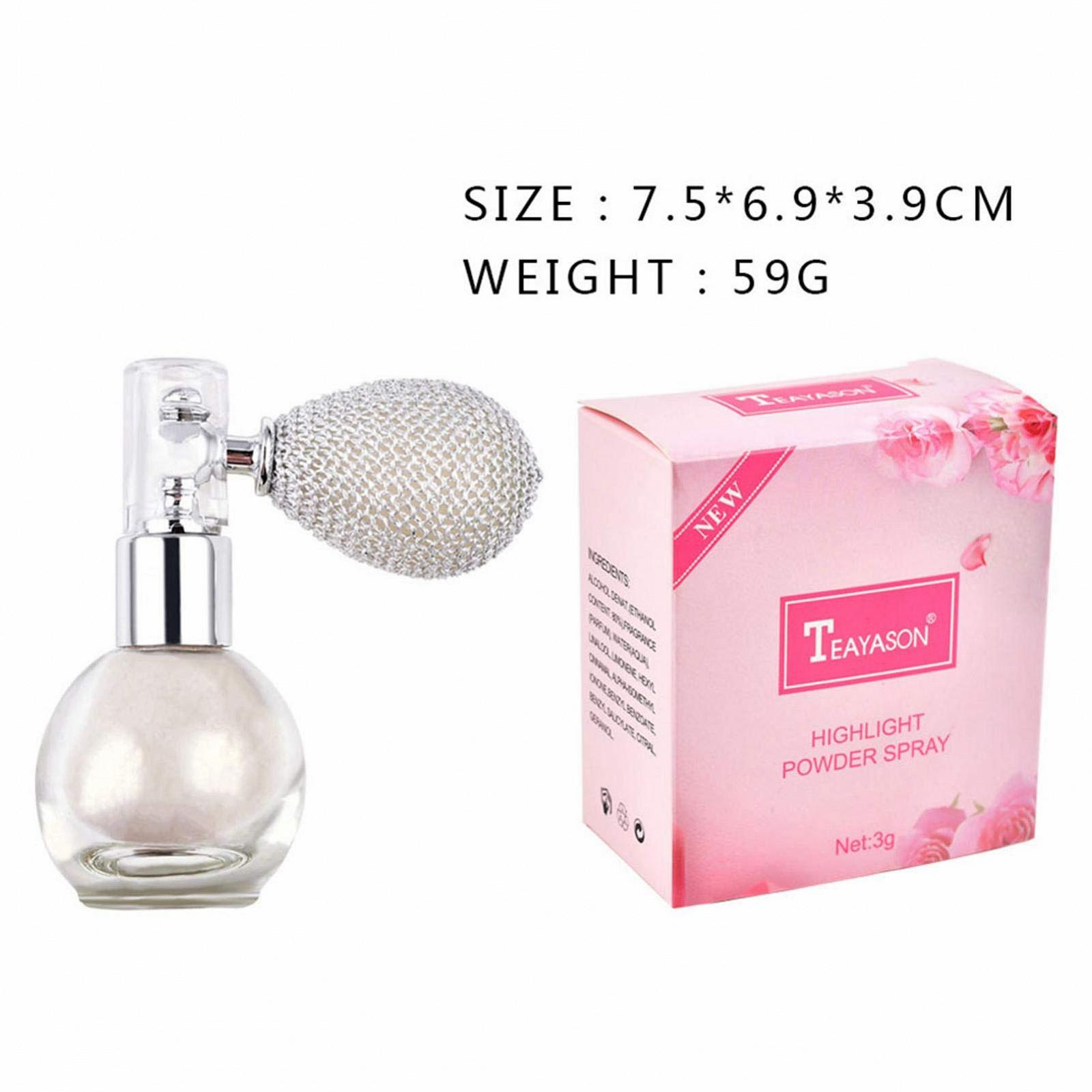 Хайлайтер Loose Powder Spray Highlighter, Гліттер Пудра Спрей для волосся, обличчя, тіла, фото №5