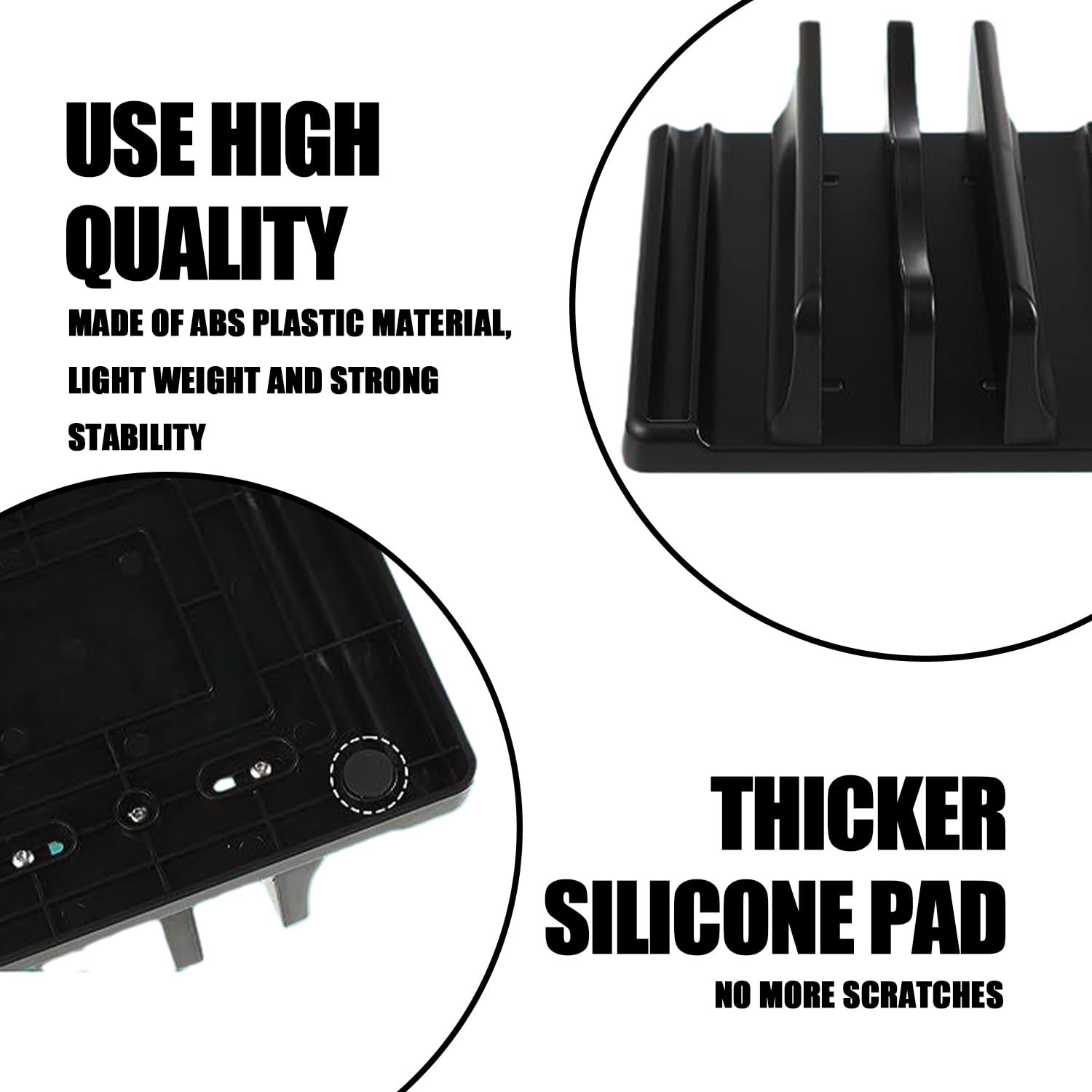 Подставка для ноутбука вертикальная одинарная регулируемая 1 слот База для ноутбука портативная подставка для ноутбука стойка для хранения на столе черная, фото №3