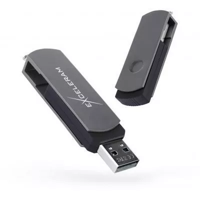 USB флеш-накопитель Exceleram 32GB P2 Series Gray/Black USB 2.0 EXP2U2GB32, фото №1 USB флеш-накопитель Exceleram 32GB P2 Series Gray/Black USB 2.0 EXP2U2GB32, фото №1