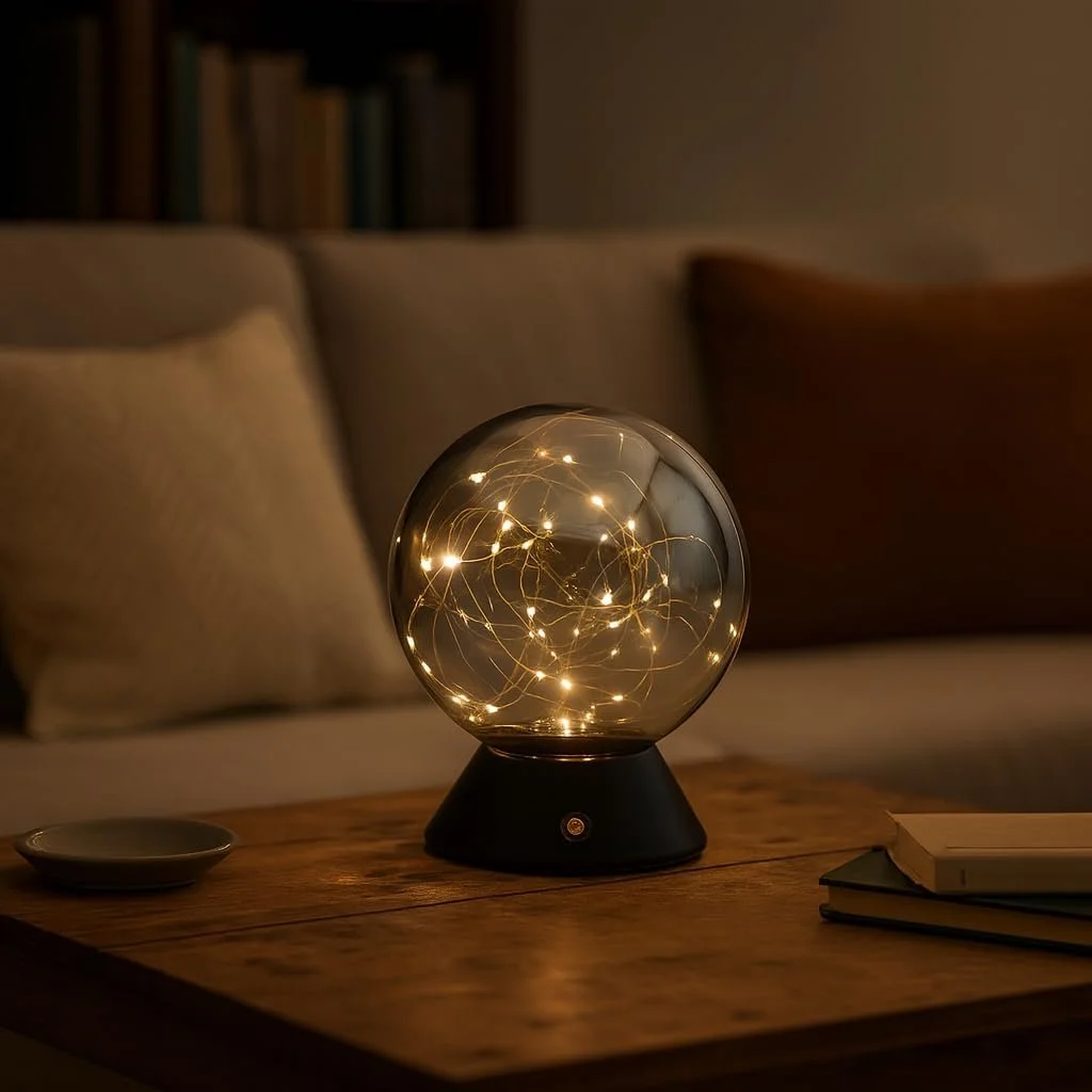 Настільна лампа Luxus Mila Touch LED Акумуляторна Dimmable Золотиста H19 x Ø15, фото №7