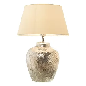 Настільна лампа DRW кераміка 40 x 58 см срібляста synthetic.ua - Фото 1