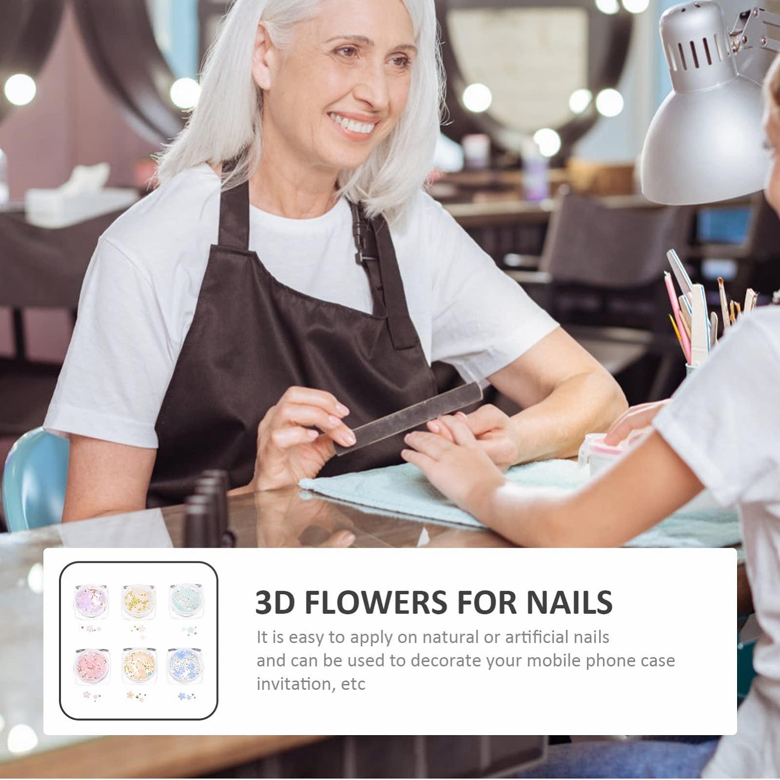 3D Декор Healvian 18 коробок Камни для ногтей Наклейки для летнего 3D дизайна ногтей Украшение бисером для ногтей Подвеска для ногтей Аксессуары для диффузора Смола Подсолнух, фото №2