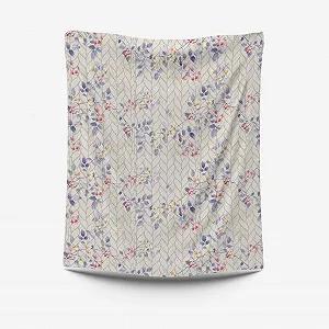 Покривало HOME ZEN HOUSEHOLD LINEN Літо Двостороннє Art Lotus 100 г Квітковий бежевий synthetic.ua - Фото 1