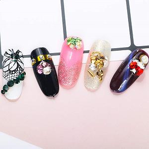 Стразы для ногтей Плоские Глянцевые Разные цвета, 1 упаковка synthetic.ua - Фото 1