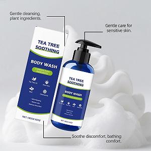 Гель для душу Tea Tree Mint Зволожувальний Освіжальний для тіла та ніг для чоловіків та жінок 3 шт. synthetic.ua - Фото 1