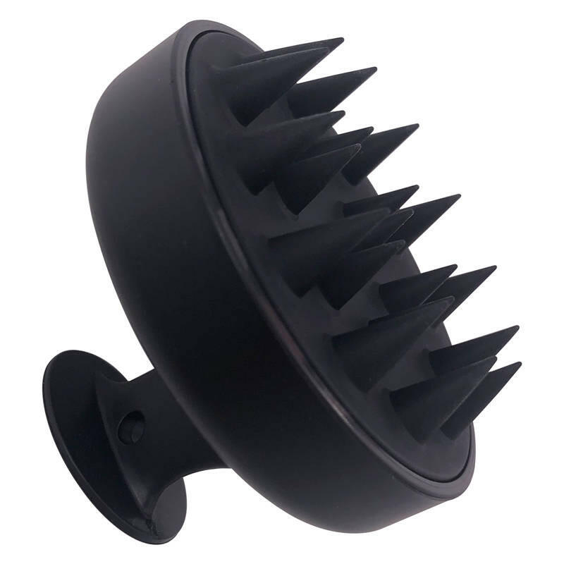 Силиконовая расческа массажер для мытья волос LVR 008 Black 16600, фото №5