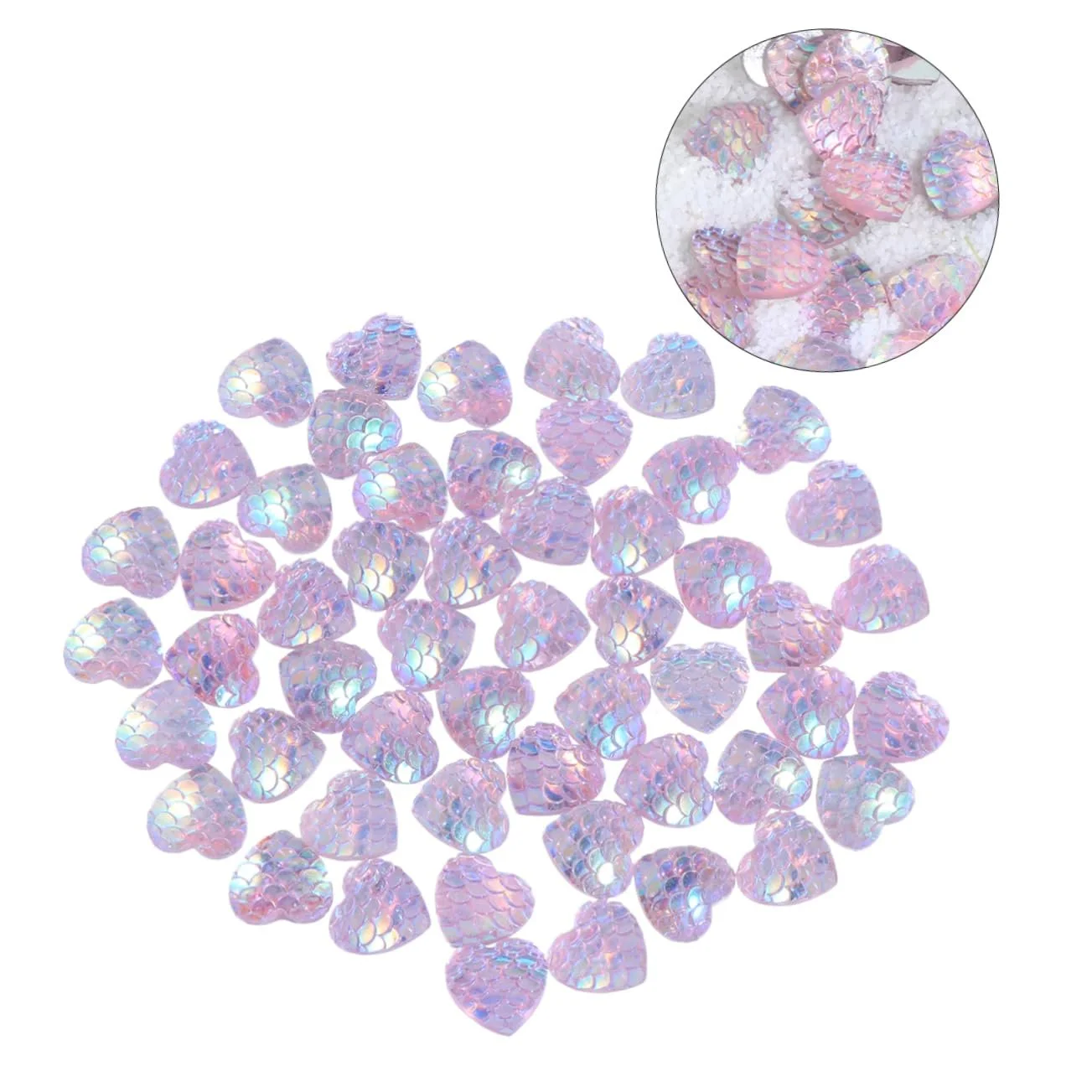 Прикраса Стрази NUOBESTY 100 шт. Кристал Друзи Настільний Декор Кристал Прикраса для Вази Банки для консервування Кришталеві Аксесуари Смола Кольоровий Діамант Декоративні Прикраси, фото №3