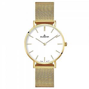 Женские кварцевые часы Dugena Lin
ée Сапфировое стекло Кожаный ремешок - Фото 1