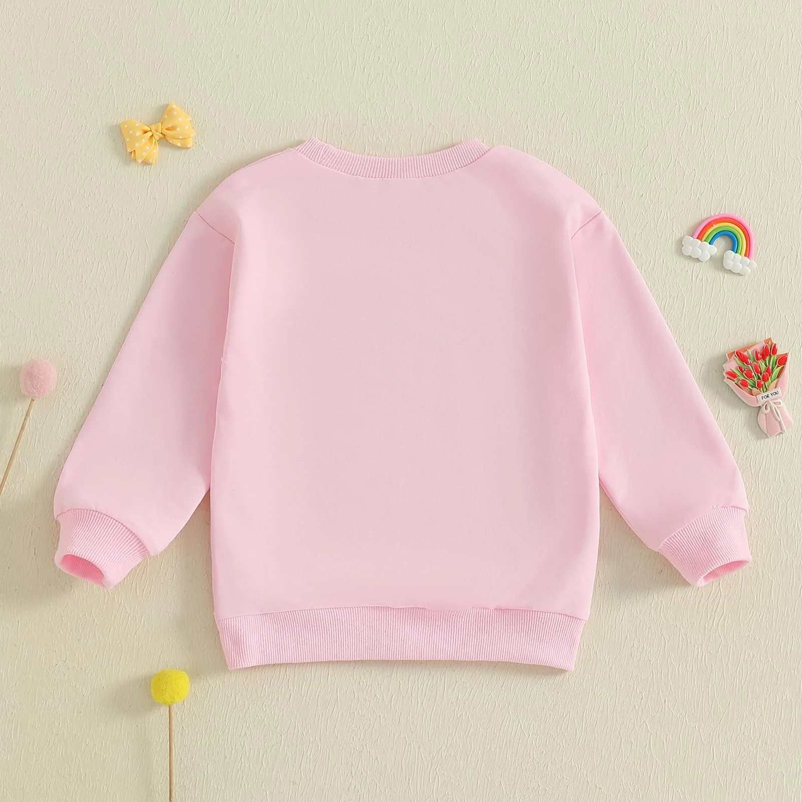 XIXIMAON Детская Одежда для Девочки Осенний Большой Сестры Маленькой Сестры Комплект Одежды Новорожденная Вышивка Буквой Бантом Лонгслив Ромпер Детский Свитшот Зимние Топы, фото №6