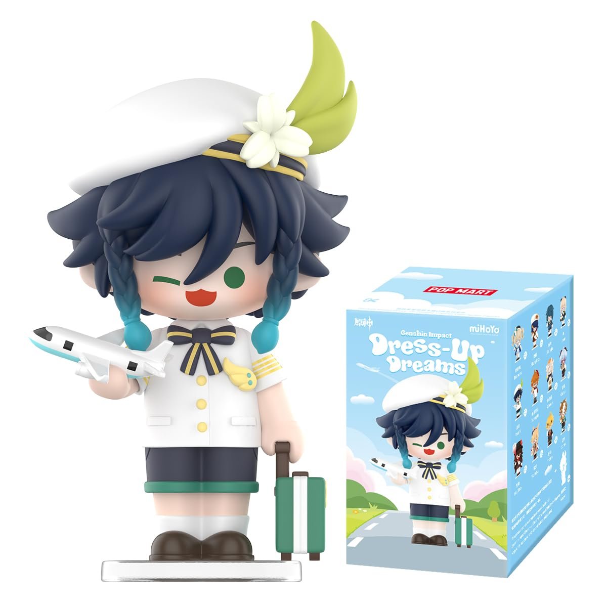Фигурка POP MART Genshin Impact Dress-Up Dreams Chibi - случайные аниме фигурки, коллекционные фигурки, арт игрушка - 1 штука, фото №1
