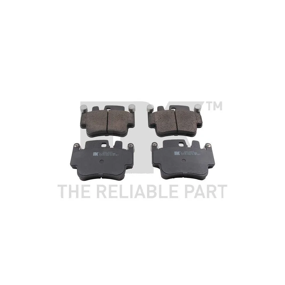 Комплект гальмівних колодок NK 225613 для PORSCHE, передній міст, задній міст, фото №1