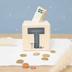 Скарбничка hellomini Куб Дерев'яна - Фото 1