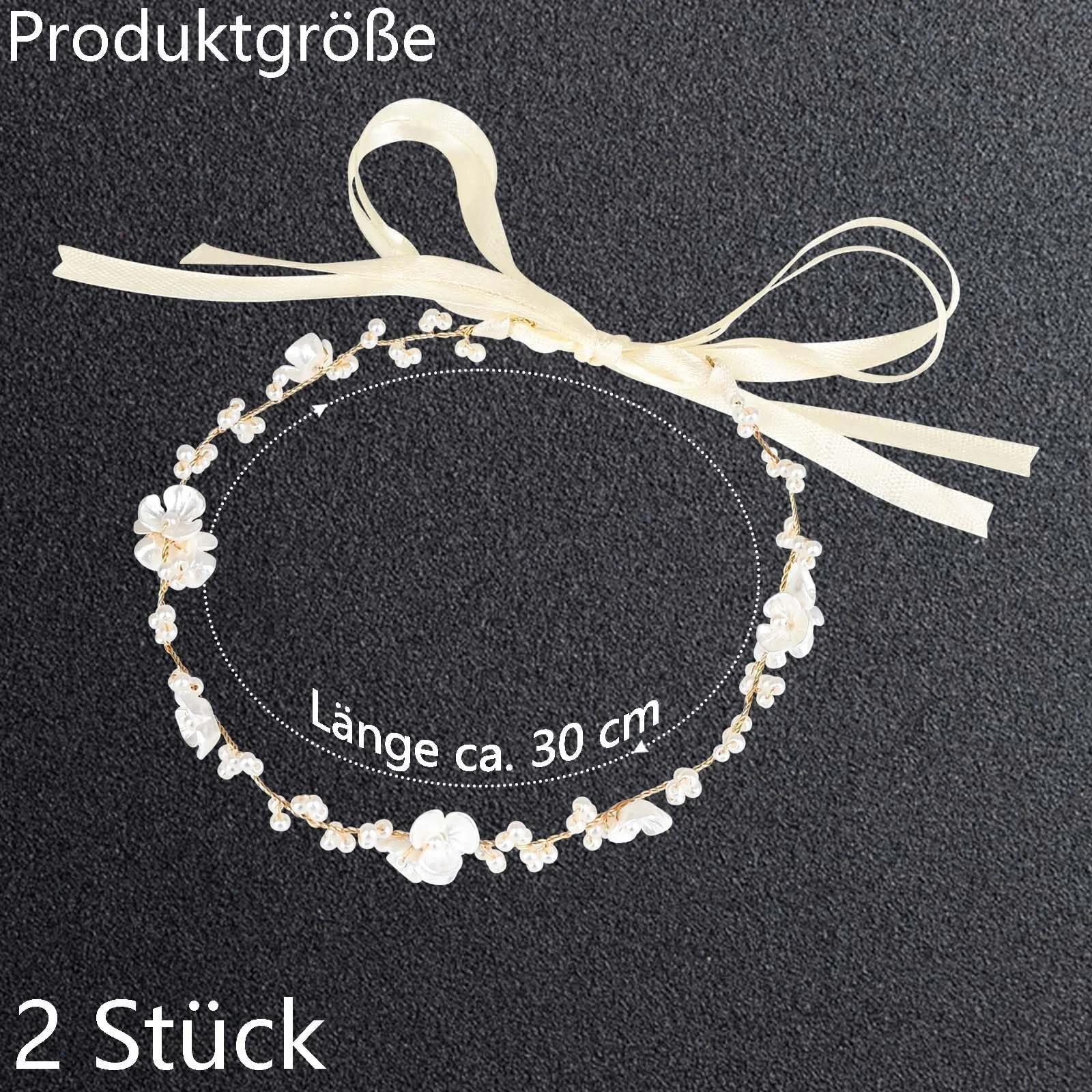 Вінок на голову Квітковий, 2 шт., для дівчинки, фото №2