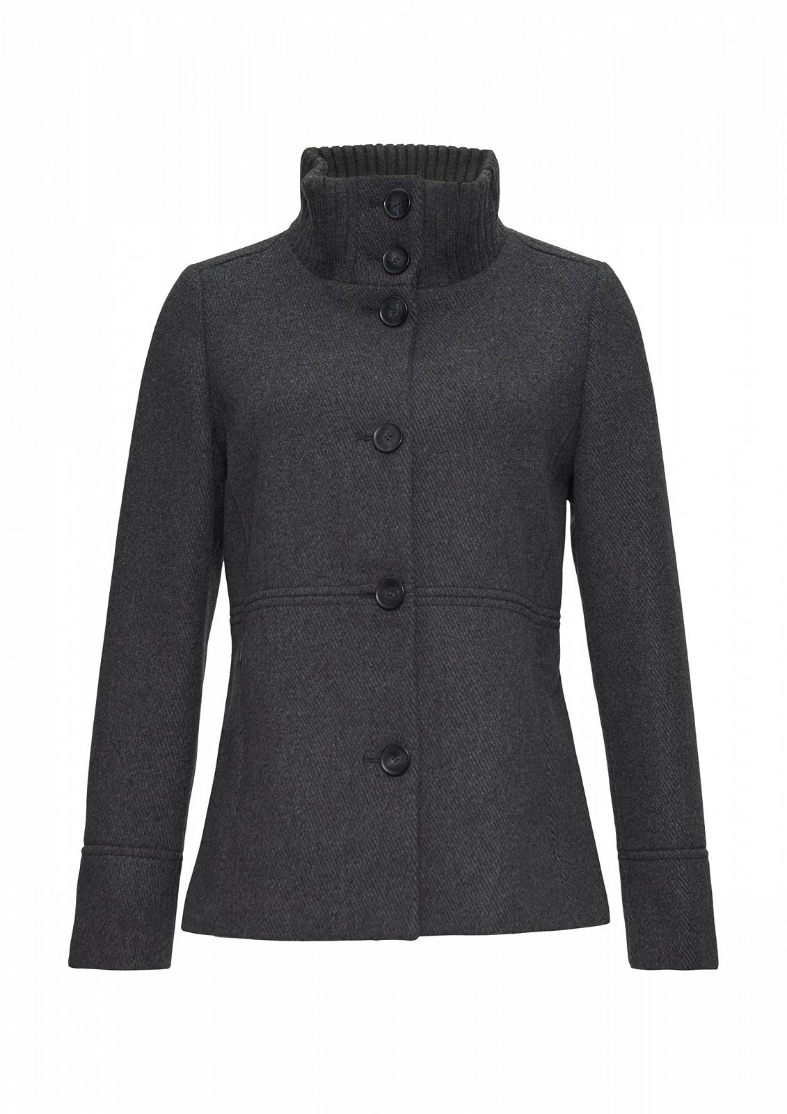 Куртка s.Oliver Twill з в'язаним коміром-стійкою та кишенями, фото №1