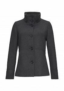 Куртка s.Oliver Twill с вязаным воротником-стойкой и карманами - Фото 1