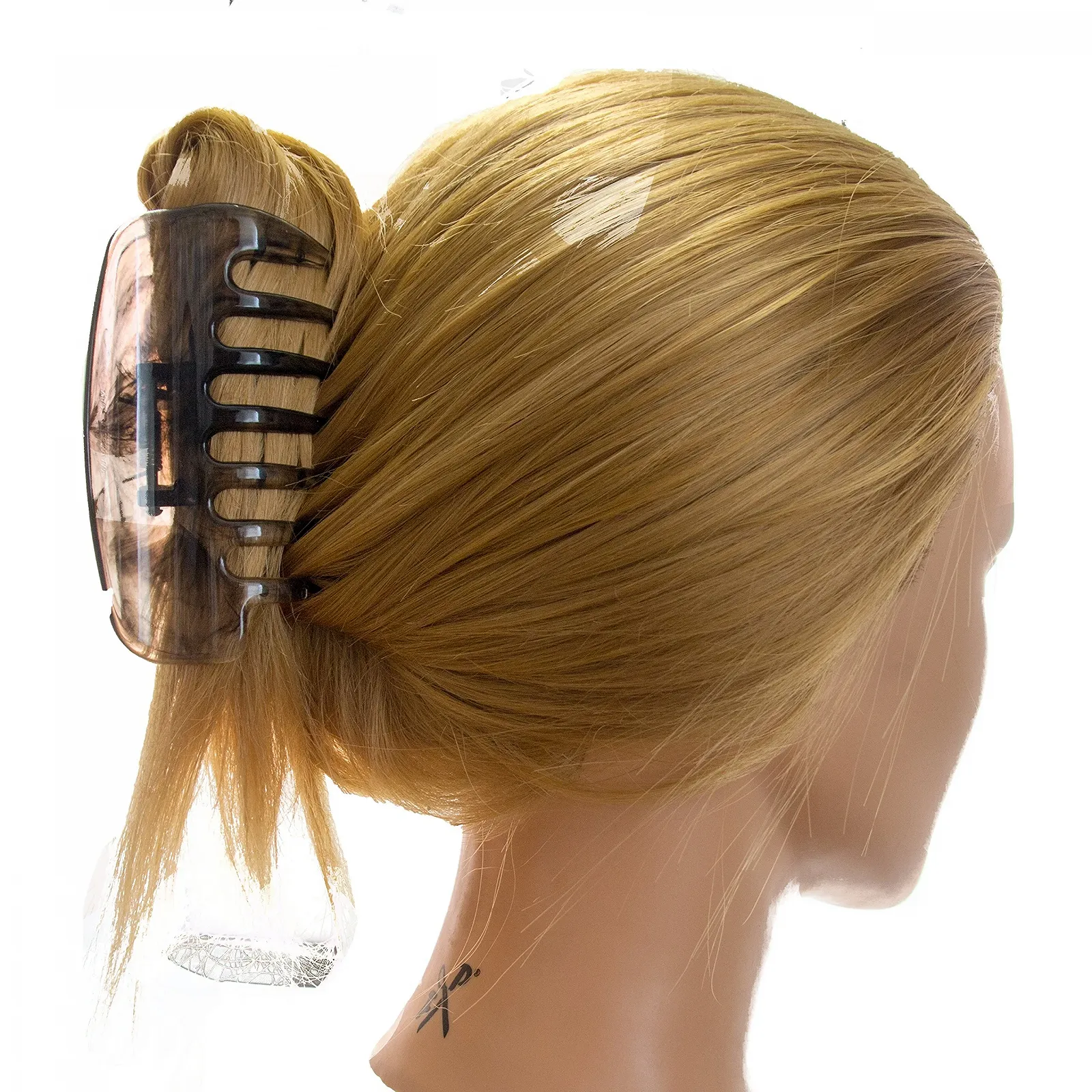 Заколка для волос большая с закрытыми сторонами WeLoveBeads Havana M709, 10 см, фото №3