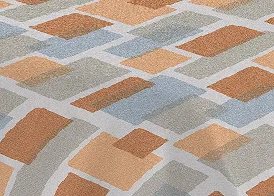 Покрывало BIANCHERIAWEB Пике Весна Лето 100% Хлопок Узор Квадрат Двуспальное Оранжевый synthetic.ua - Фото 1