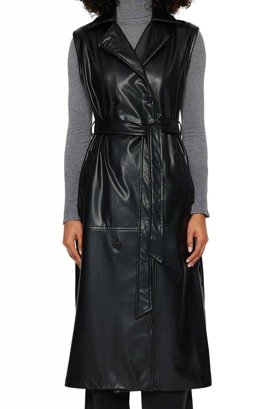 Жилет TRENDYOL Прямой Классический Hijab, фото №4 Жилет TRENDYOL Прямой Классический Hijab, фото №4