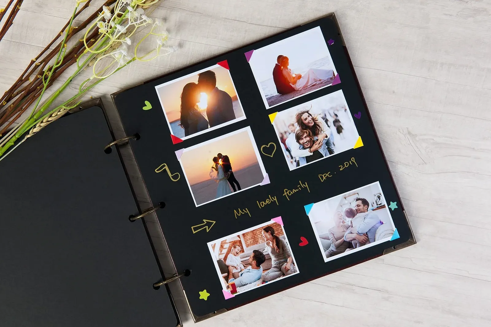 Фотоальбом Кожаный переплет 12 x 12 дюймов, 80 страниц, альбом для фото своими руками, чистая крафт-бумага, свадьба, годовщина, семейный фотоальбом Коричневый, 12 x 12 дюймов, фото №3 Фотоальбом Кожаный переплет 12 x 12 дюймов, 80 страниц, альбом для фото своими руками, чистая крафт-бумага, свадьба, годовщина, семейный фотоальбом Коричневый, 12 x 12 дюймов, фото №3