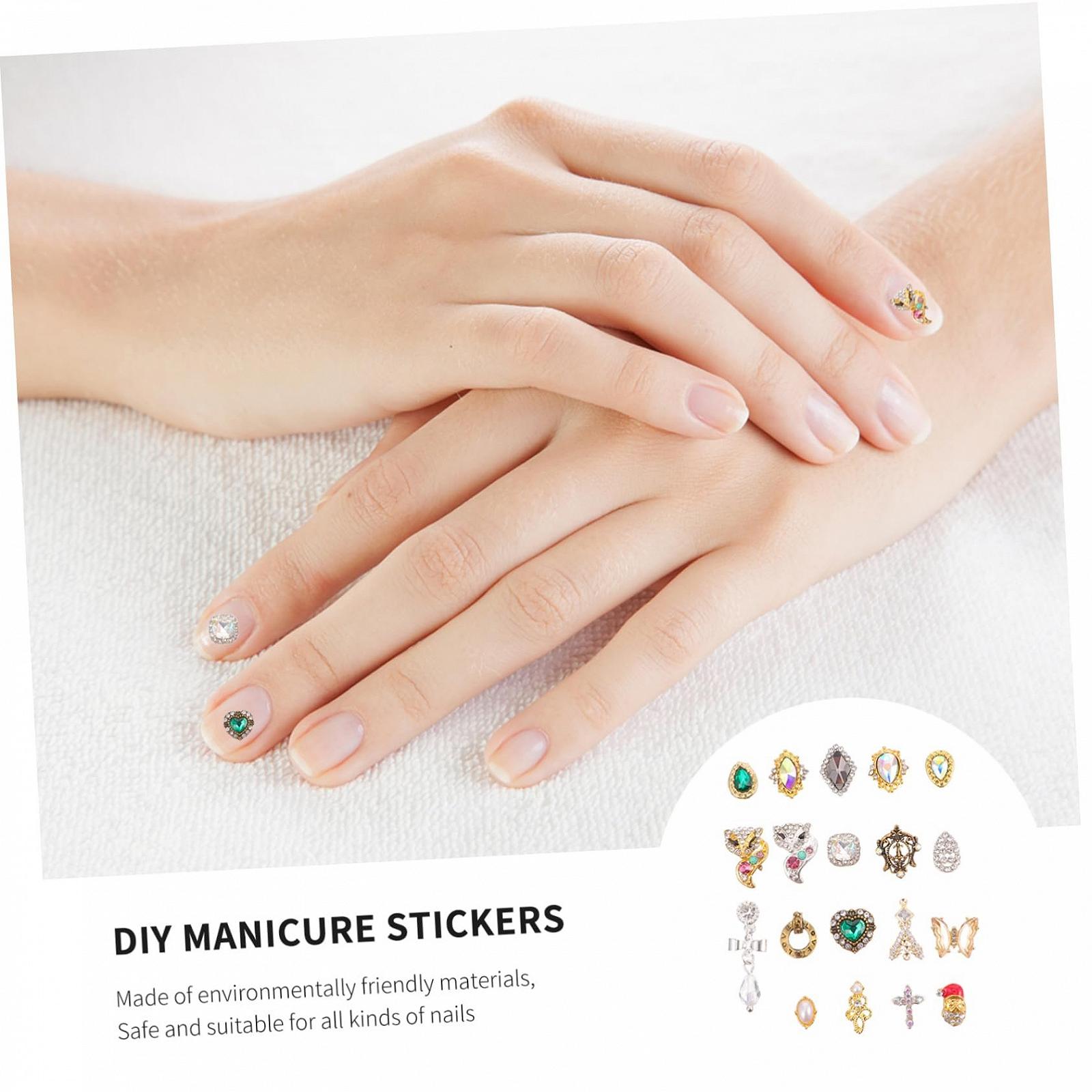 Стразы для ногтей FRCOLOR 150 шт., блестящие украшения для ногтей из сплава, для творческого дизайна ногтей, универсальные для ногтей, мобильных телефонов и др., фото №2