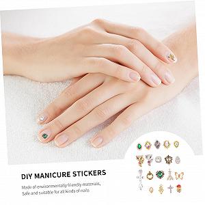 Стразы для ногтей FRCOLOR 150 шт., блестящие украшения для ногтей из сплава, для творческого дизайна ногтей, универсальные для ногтей, мобильных телефонов и др. synthetic.ua - Фото 1