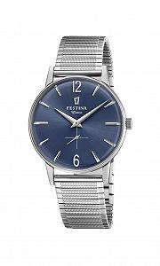 Чоловічий аналоговий класичний кварцовий годинник Festina F20250/3 з браслетом з нержавіючої сталі - Фото 1
