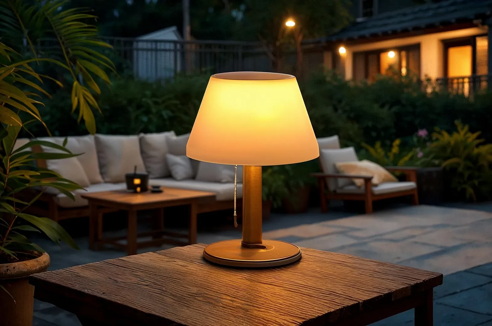 Настільна лампа BOLD LED Сонячна батарея USB-C IP44 Чорний, фото №9