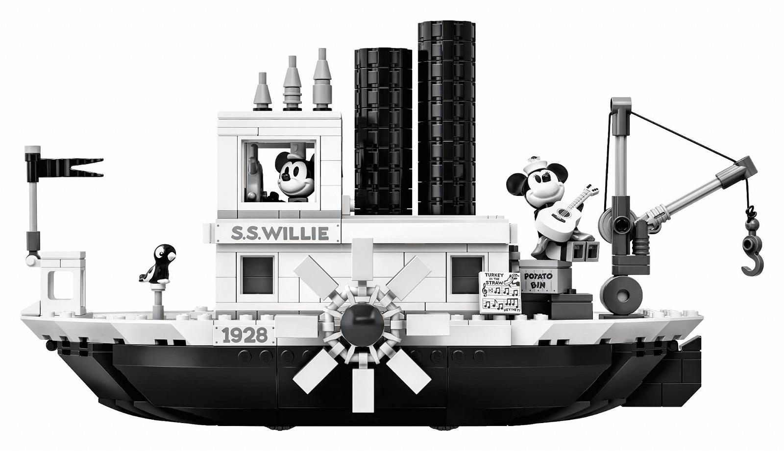 Конструктор LEGO Ideas 21317 Disney Steamboat Willie (751 деталей), фото №6