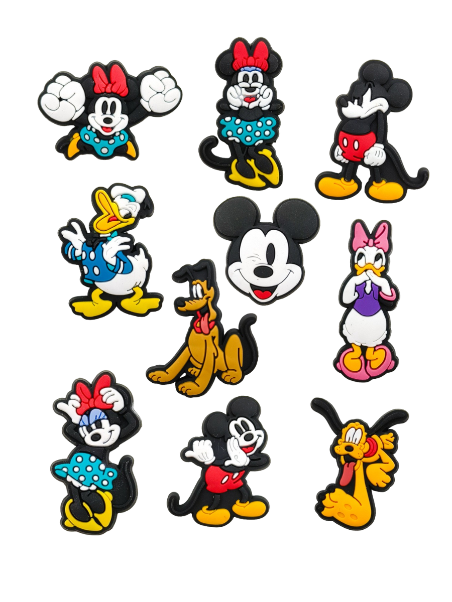 Джибітси Міккі Маус Mickey Mouse Дісней Jibbitz 10 шт аксесуари крокс прикраса Dz_162_1, фото №1